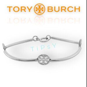 ✺Beautiful Tory Burch Silver Miller Double T Bracelet